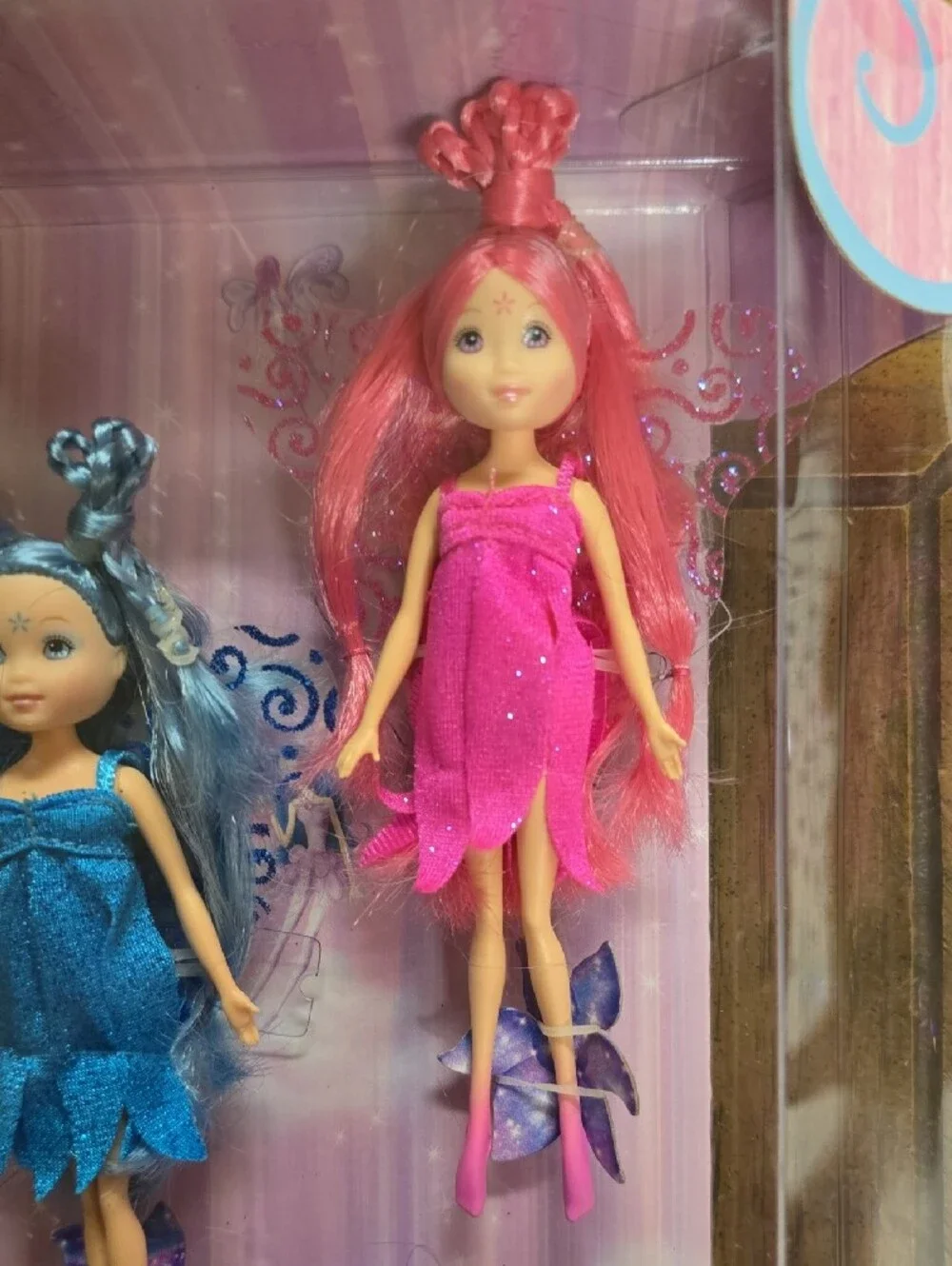 Barbie Fairytopia Mini Dolls Set - Pink, Blue, Purple 2005